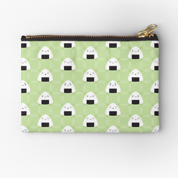 Kawaii Onigiri Rice Balls Zipper Pouch