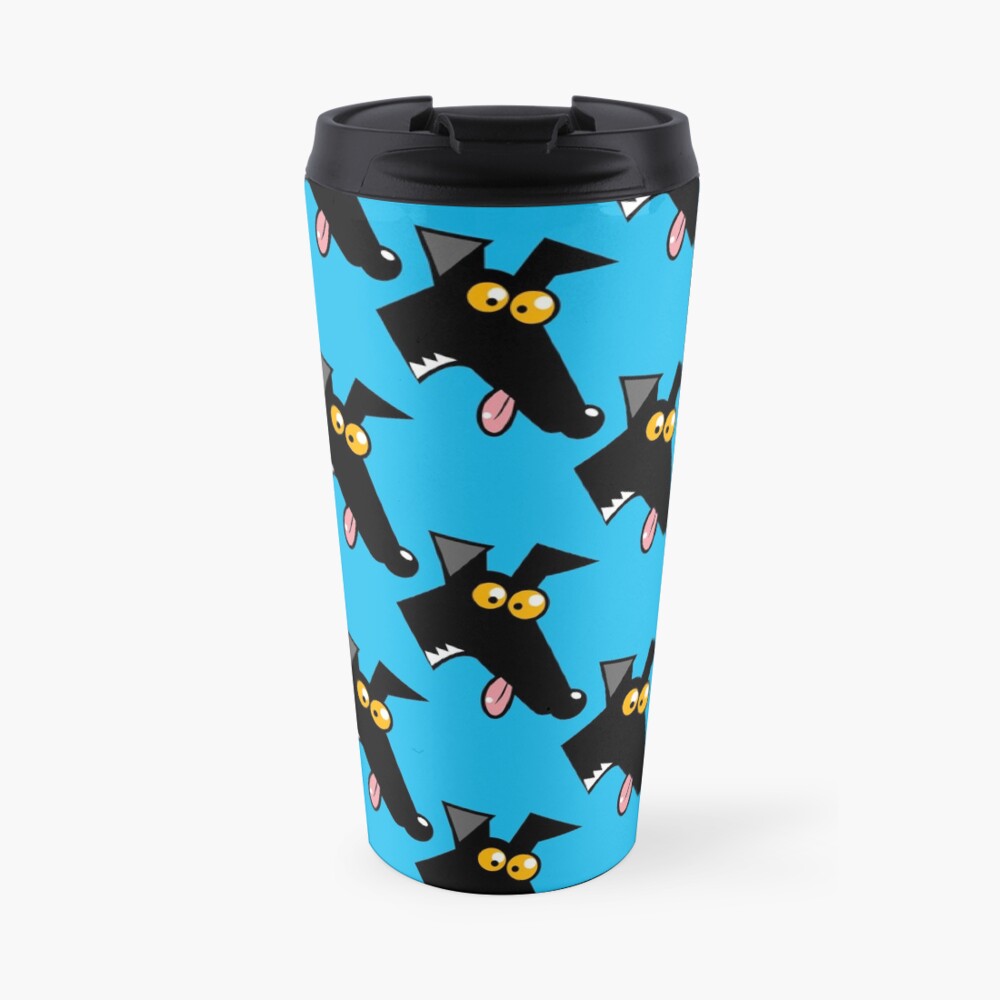 Seamless Derp: Blue Travel Mug