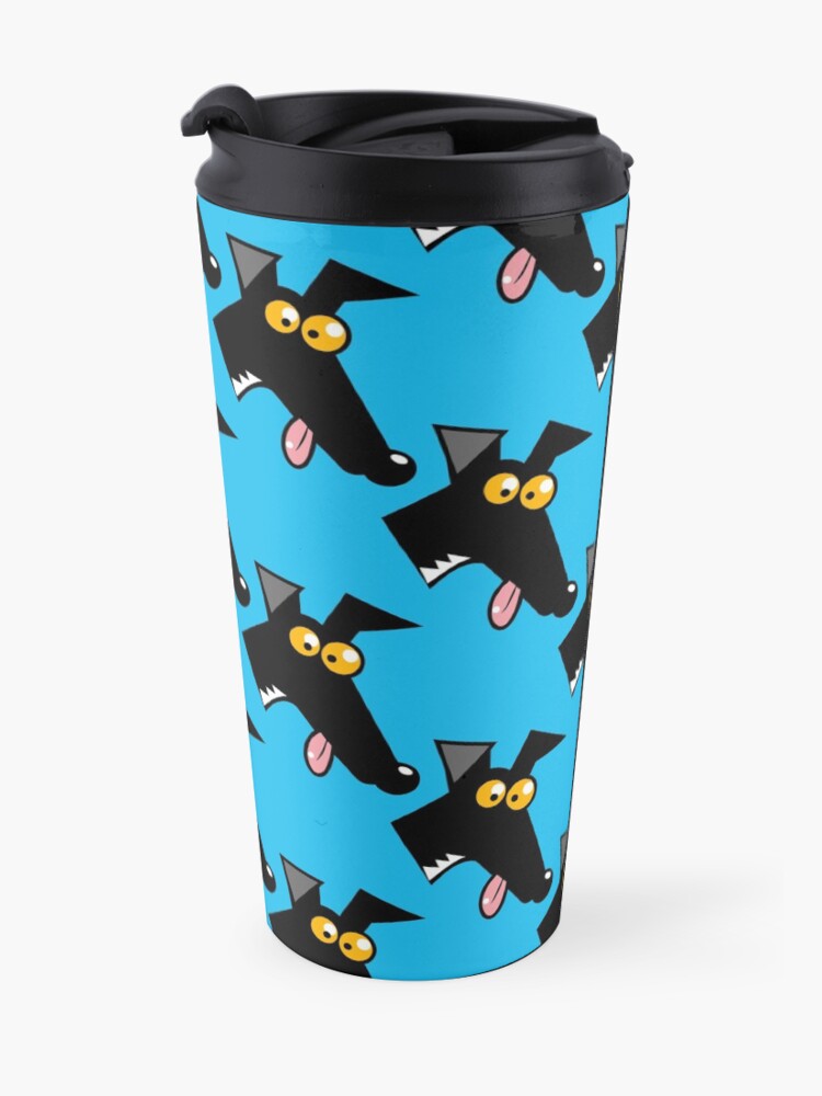 Alternate view of Seamless Derp: Blue Travel Mug