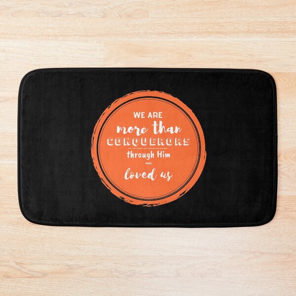 Item preview, Christian quote more than conquerors designed and sold by pureheartvision.