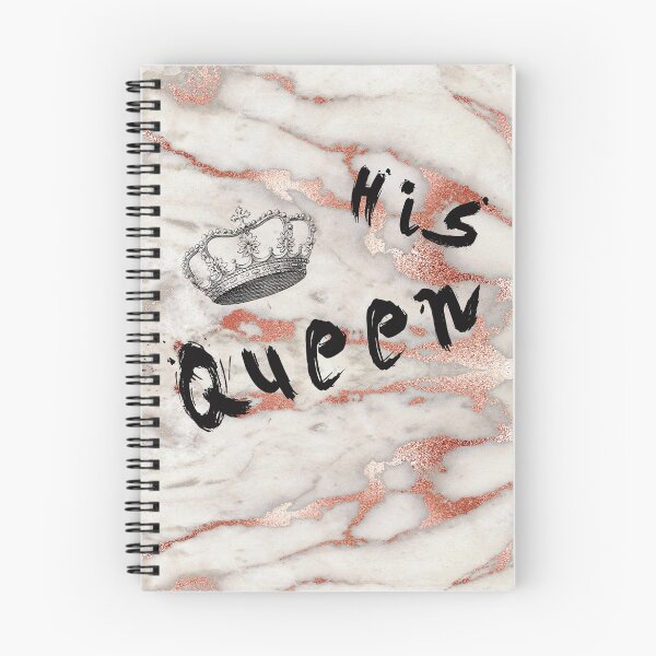 Item preview, marble effect His Queen typography art  designed and sold by Born-to-design.