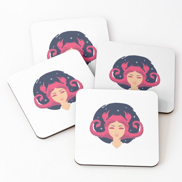 Item preview, Hairy Girl with Cosmic Background Art designed and sold by TextyQuotes.