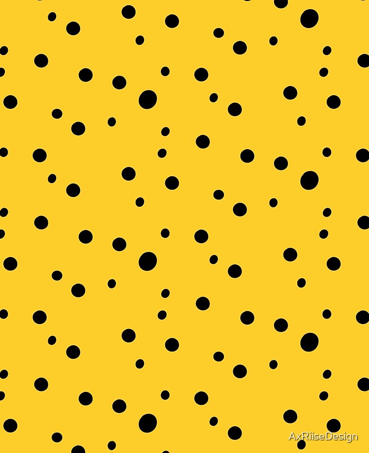 Black Dots on Yellow Background 