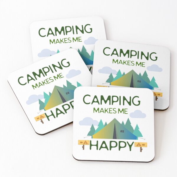 Item preview, Camping Lovers - Camping Makes Me Happy Design designed and sold by MclaughlinGifts.