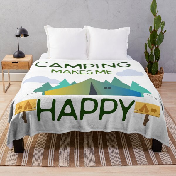Item preview, Camping Lovers - Camping Makes Me Happy Design designed and sold by MclaughlinGifts.