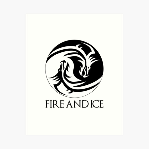 Fire and Ice Art Print