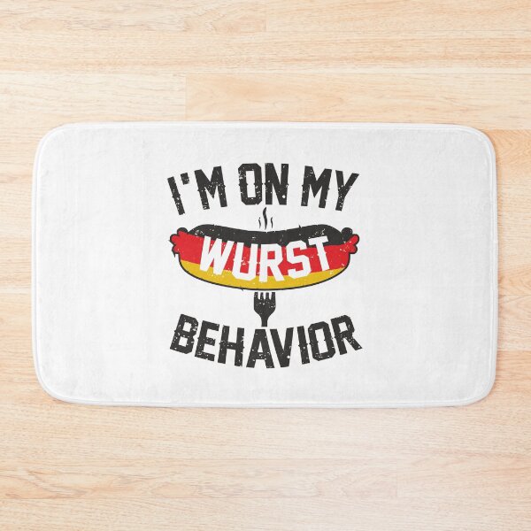 Item preview, Octoberfest I'm On My Wurst Behavior Funny Quote German Flag Sausage Humor  designed and sold by alenaz.