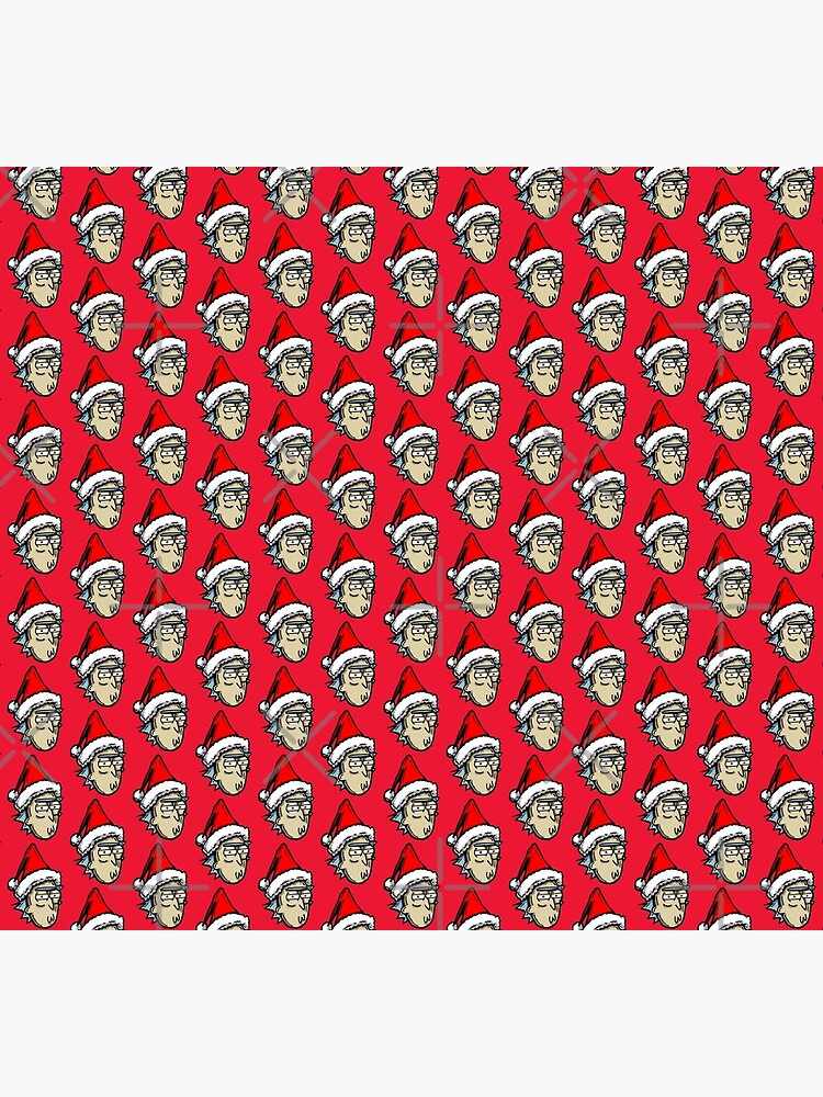 Christmas Rick with Attitude - Rick Sanchez in Xmas Hat from Rick and Morty™ by sketchNkustom