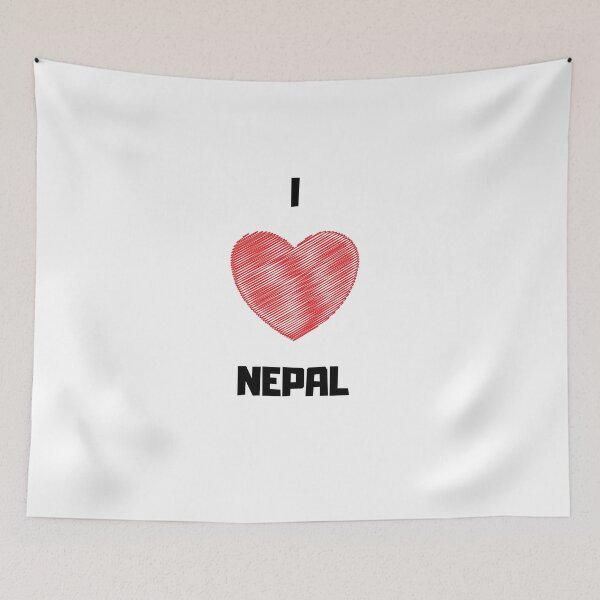 Item preview, I Love Nepal designed and sold by TextyQuotes.