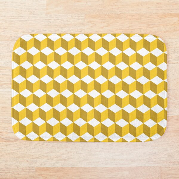 Item preview, Cubos amarillos geométricos designed and sold by AxRiiseDesign.