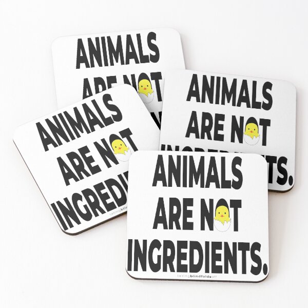 Item preview, Animals are not ingredients. - Vegan Activist Graphics #takingblindfoldsoff 2 v2 designed and sold by blindfoldsoff.