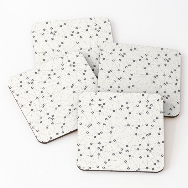 Item preview, Arrow dot directional network. Web pointer background. Monochrome communication net concept swatch.  designed and sold by Limolida.