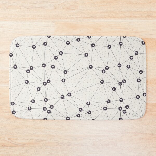 Item preview, Arrow dot directional network. Web pointer background. Monochrome communication net concept swatch.  designed and sold by Limolida.