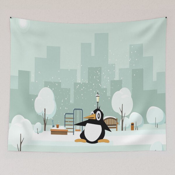 Item preview, Percius The Penguin In The City designed and sold by MclaughlinGifts.