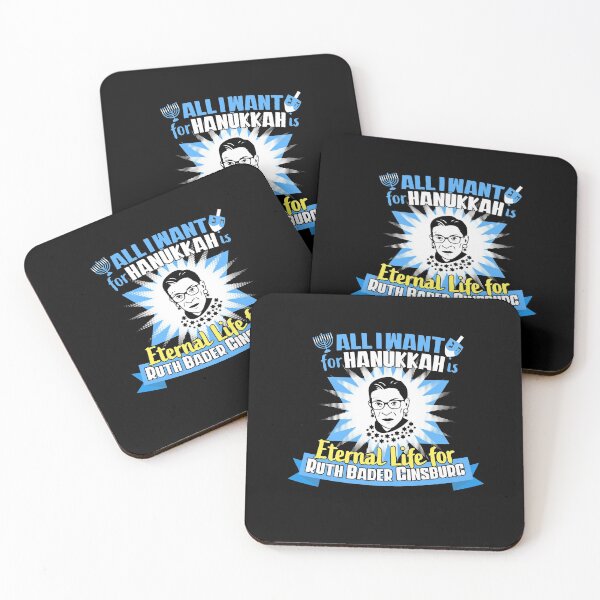 Item preview, Hanukkah Ruth Bader Ginsburg All I Want is Eternal Life for RBG designed and sold by mindeverykind.