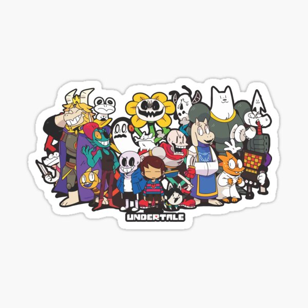 Undertale Characters - Undertale - Sticker