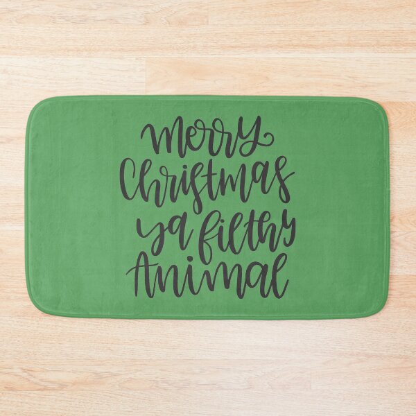 Item preview, Merry Christmas Ya Filthy Animal v2 designed and sold by Jessica Cushen.