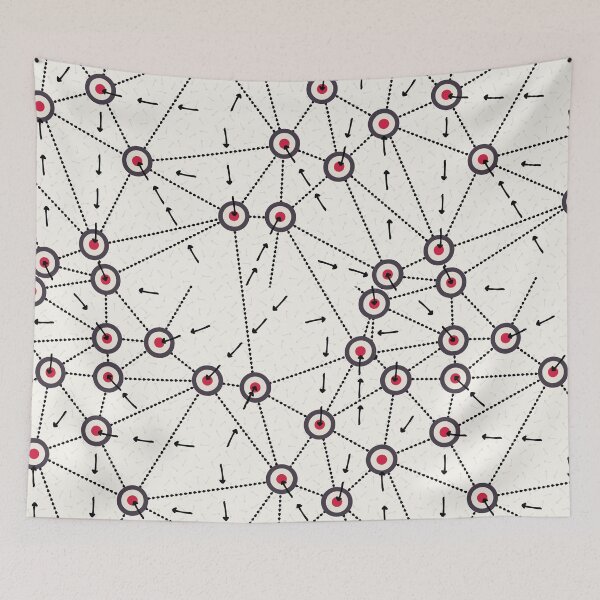 Item preview, Arrow dot red bullseye directional network. designed and sold by Limolida.