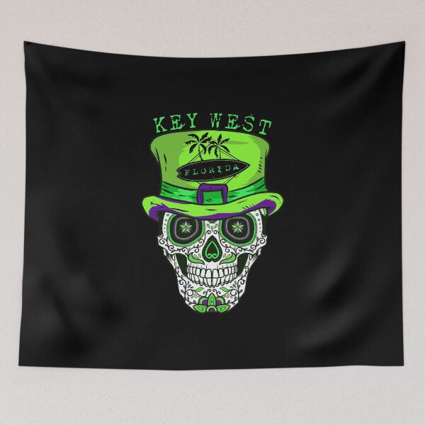 Item preview, Key West Sugar Skull Hat designed and sold by KoolMoDee.