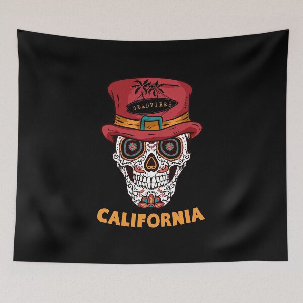 Item preview, California Sugar Skull Hat designed and sold by KoolMoDee.