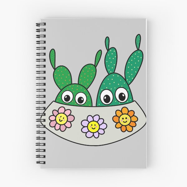 Artikelvorschau, Cute Cactus Design #258: Angel Wings Cacti In Flowery Pot entworfen und verkauft von DreamCactus.