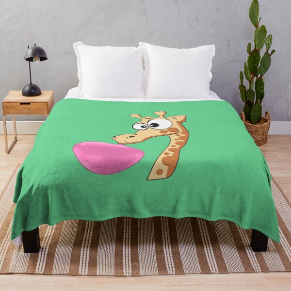 Item preview, Tall Giraffe Blowing Pink Bubble Gum  designed and sold by alenaz.