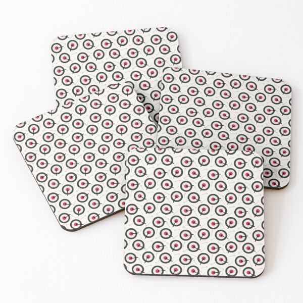 Item preview, Tiny arrow bullseye red directional pattern.  designed and sold by Limolida.