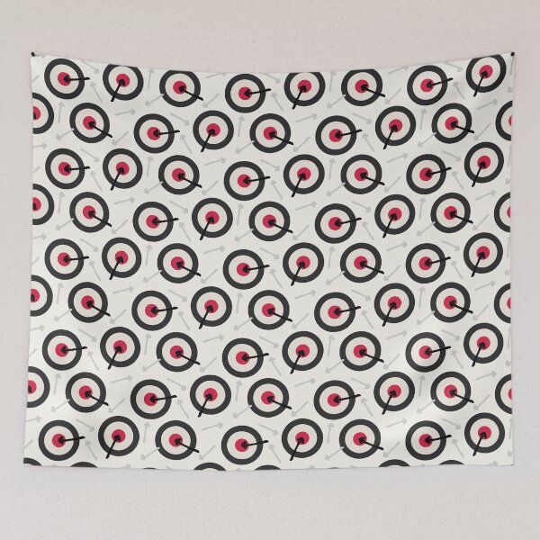 Item preview, Tiny arrow bullseye red directional pattern.  designed and sold by Limolida.