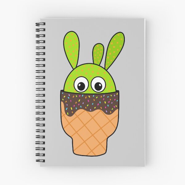 Artikelvorschau, Cute Cactus Design #261: Beavers Tail Cactus In Ice Cream Cone Pot entworfen und verkauft von DreamCactus.