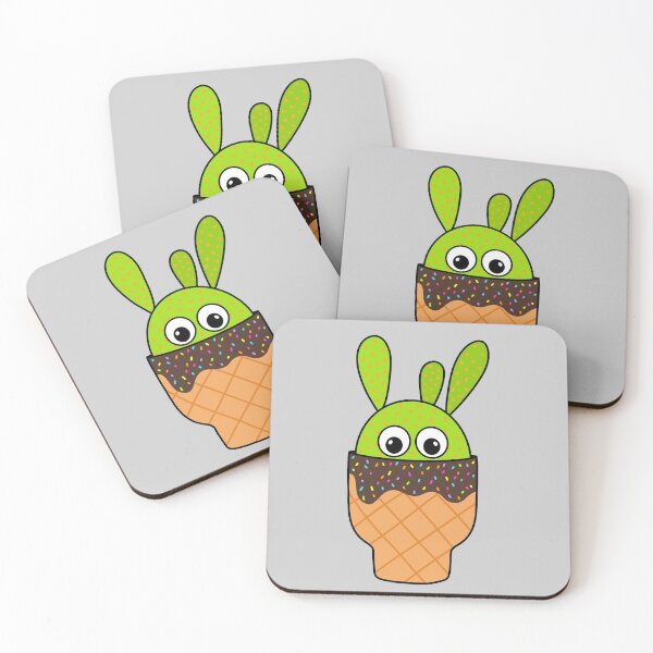 Artikelvorschau, Cute Cactus Design #261: Beavers Tail Cactus In Ice Cream Cone Pot entworfen und verkauft von DreamCactus.