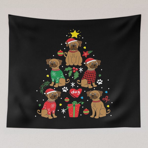 Item preview, Puggle Christmas Ornament Tree designed and sold by rafaeltto.