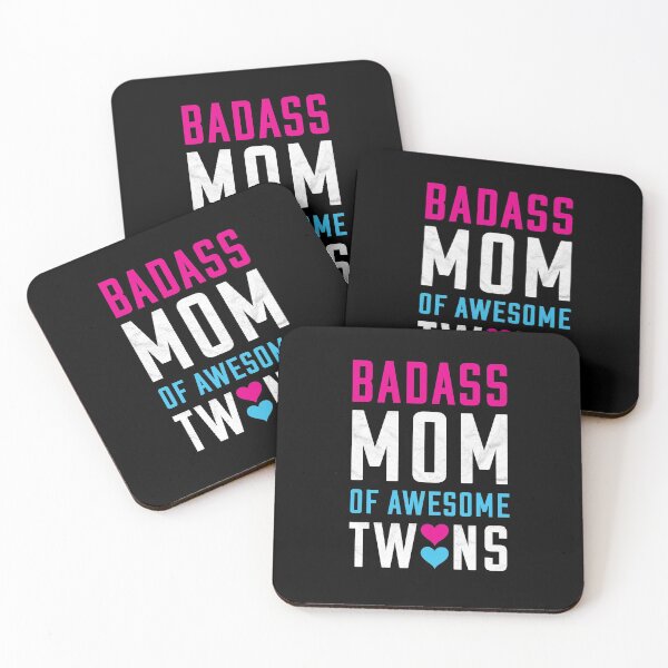 Item preview, Twin Mom Badass Mom of Awesome Twins designed and sold by peculiarpeachco.