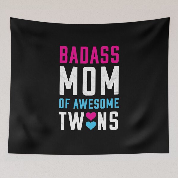 Item preview, Twin Mom Badass Mom of Awesome Twins designed and sold by peculiarpeachco.