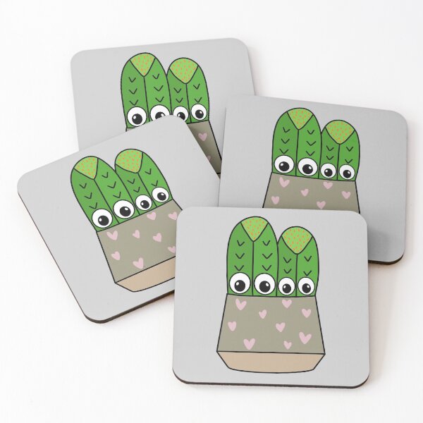 Artikelvorschau, Cute Cactus Design #268: Cacti In Soft Hearts Pot entworfen und verkauft von DreamCactus.