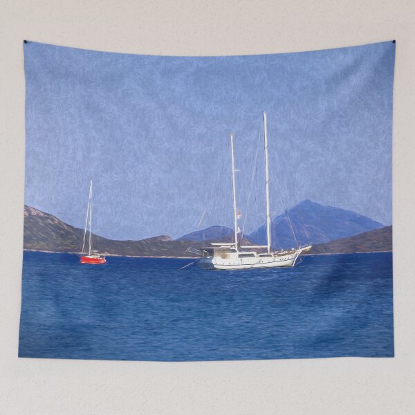Item preview, Aegean Sea Ships Art designed and sold by Londonimages.