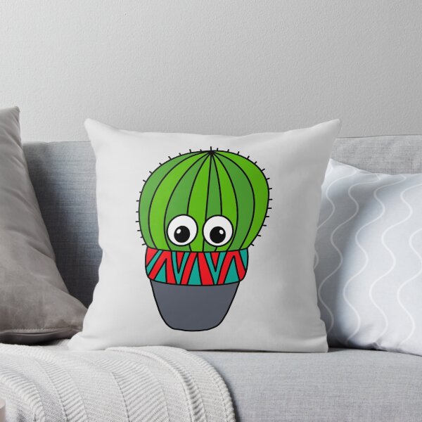 Artikelvorschau, Cute Cactus Design #271: Cactus In Painted Pot entworfen und verkauft von DreamCactus.