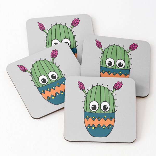 Item preview, Cute Cactus Design #274: Cactus With Pretty Blooms designed and sold by DreamCactus.