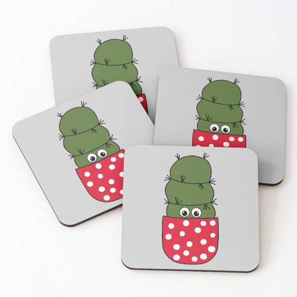 Artikelvorschau, Cute Cactus Design #277: Chunky Cactus In Polka Dotted Pot entworfen und verkauft von DreamCactus.