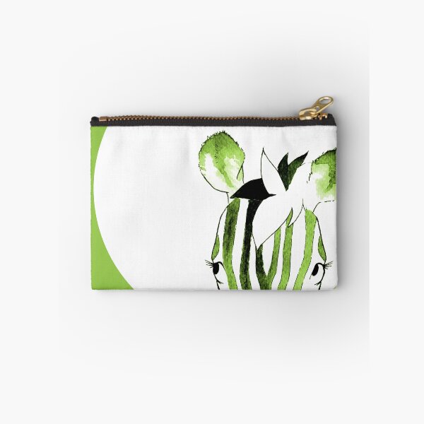 Item preview, Green Watercolour Zebra designed and sold by Blank Expectations.