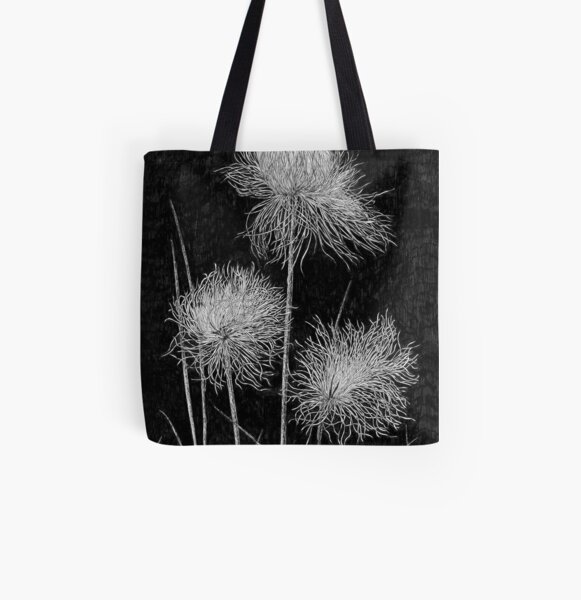 Cottongrass All Over Print Tote Bag