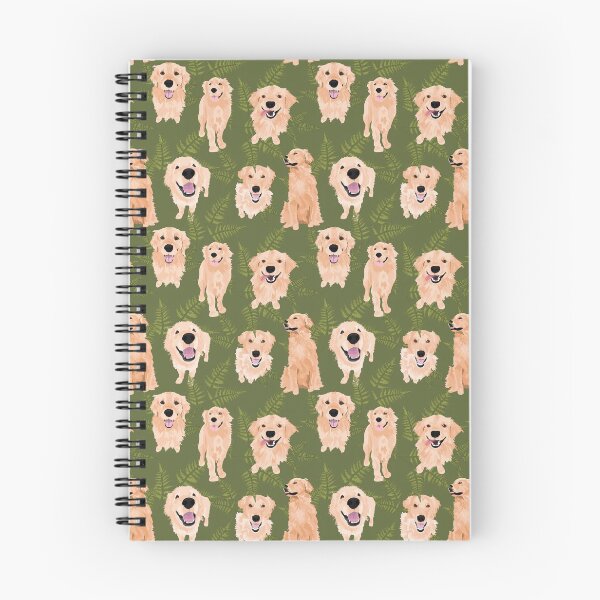 Item preview, Golden Retrievers and Ferns on Moss designed and sold by ArtofACoonhound.