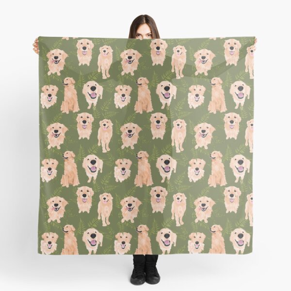 Item preview, Golden Retrievers and Ferns on Moss designed and sold by ArtofACoonhound.