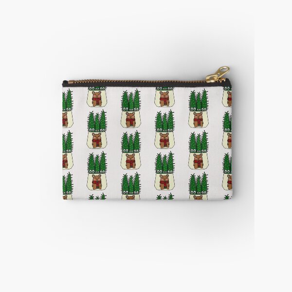 Item preview, Cute Cactus Design #284: Eves Pin Cacti In Christmas Bear Pot designed and sold by DreamCactus.