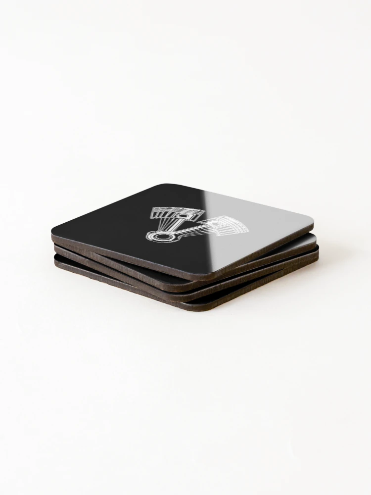 Thumbnail 4 of 5, Coasters (Set of 4), V8 Pistons - Racer, Racing designed and sold by KoolMoDee.