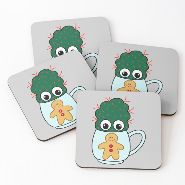Item preview, Cute Cactus Design #287: Mini Cactus With Red Spikes In Christmas Mug designed and sold by DreamCactus.