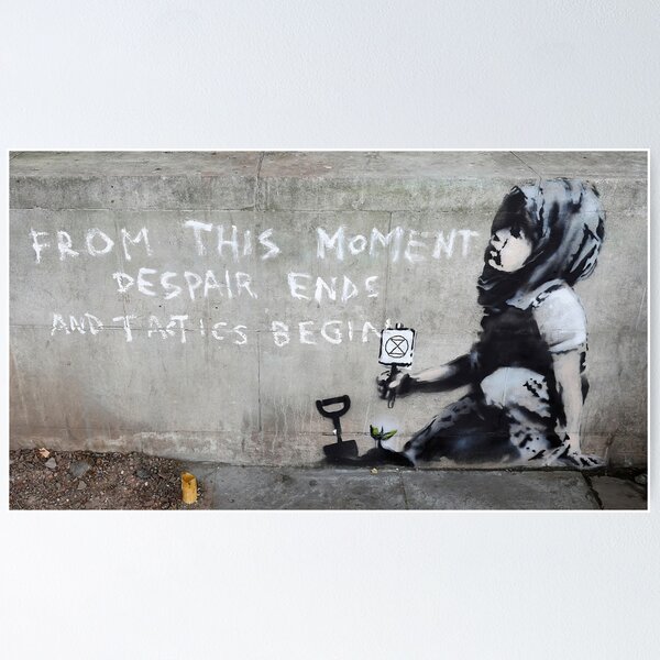 Item preview, Banksy at Extinction Rebellion designed and sold by neanda.