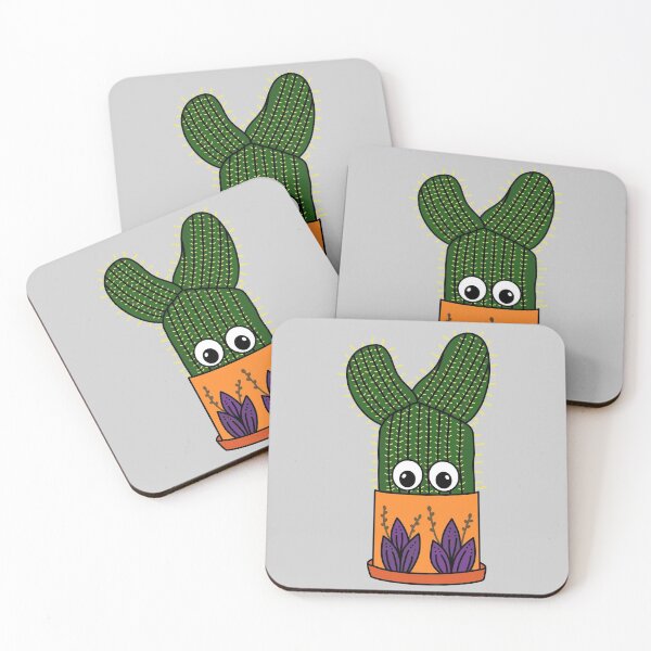 Aperçu de l'œuvre Cute Cactus Design #292: Potted Saguaro In Floral Pot créée et vendue par DreamCactus.