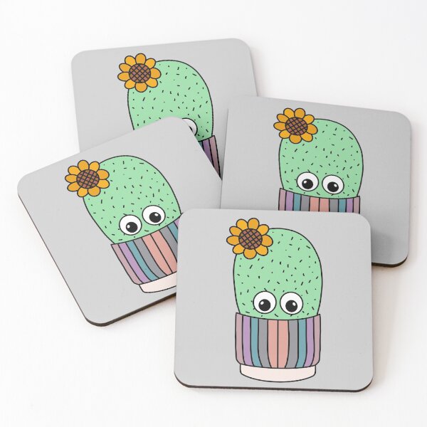 Item preview, Cute Cactus Design #297: Pretty Cactus In Shabby Chic Pot designed and sold by DreamCactus.