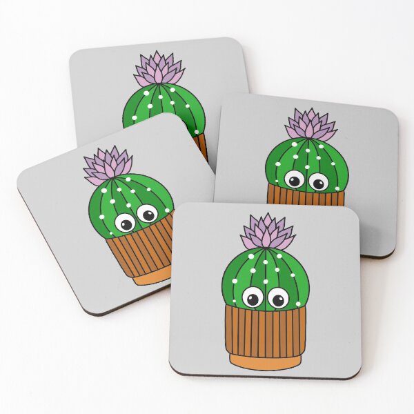 Item preview, Cute Cactus Design #298: Pretty Cactus In Terra-cotta Pot designed and sold by DreamCactus.