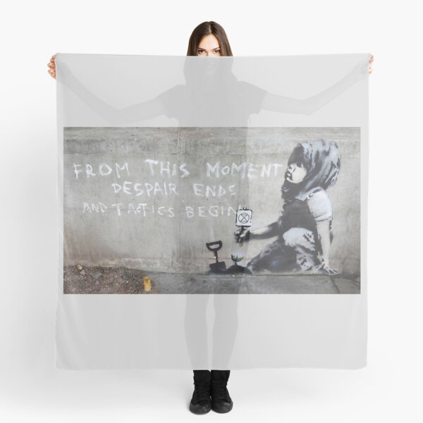 Banksy at Extinction Rebellion Scarf